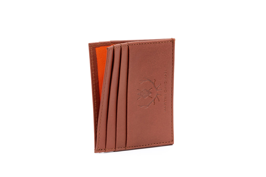 Edward Executive Hand Glazed Saddle Leather ID Card Case - Saddle Tan