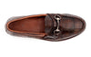 Jacob Genuine American Alligator Leather Horse Bit Loafers - Antique Chestnut - Insole