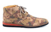 Blue Ridge Water Repellent Suede Leather Chukka Boots - Green Camo - Side