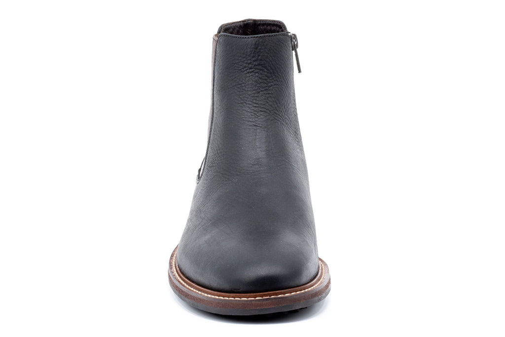 McKinley Waterproof Oiled Saddle Leather Boots - Black - Front
