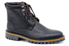 Bad Weather Waterproof Oiled Saddle Leather Boots - Black - Side view