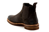 Napoli Chelsea Waxed Italian Suede Leather Boots - Black Walnut - Back