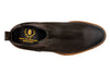 Napoli Chelsea Waxed Italian Suede Leather Boots - Black Walnut - Insole