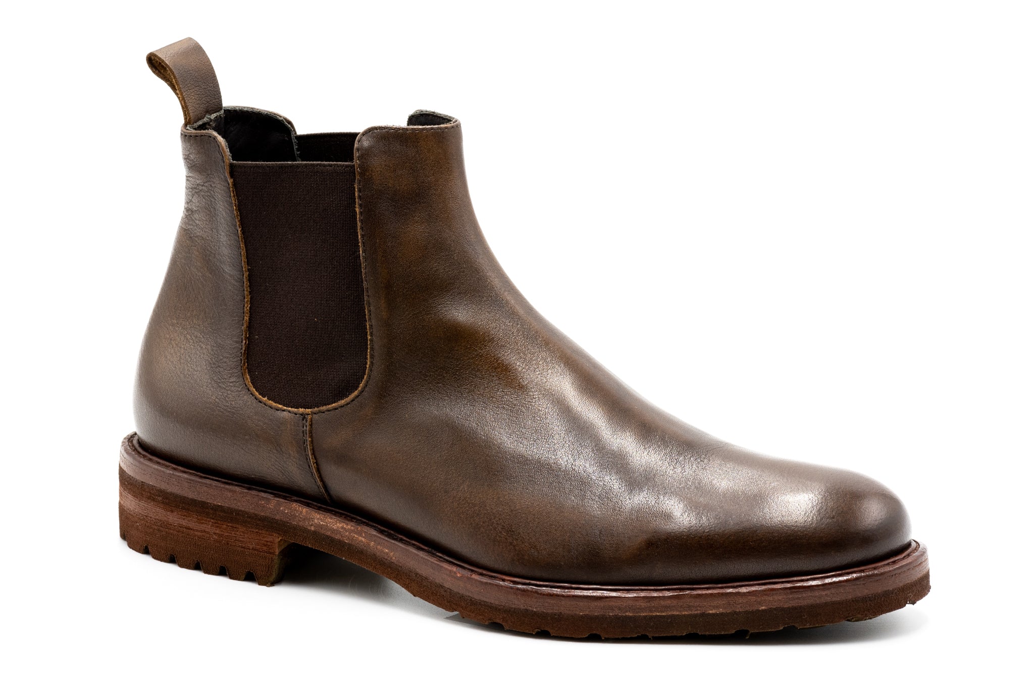 Selected Louis chelsea boots in tan leather
