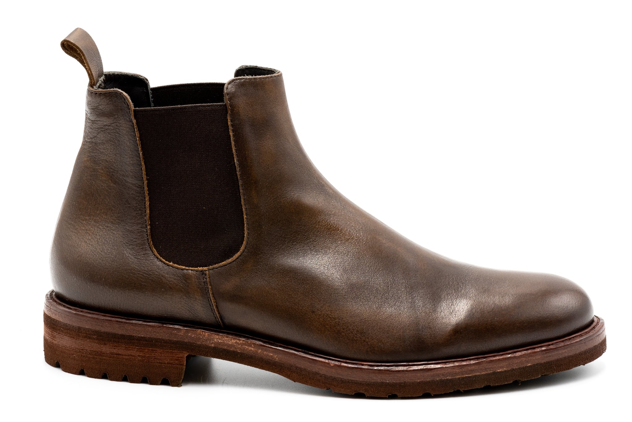 Napoli Chelsea Hand Italian Leather Boots - Black Oak | Martin Dingman
