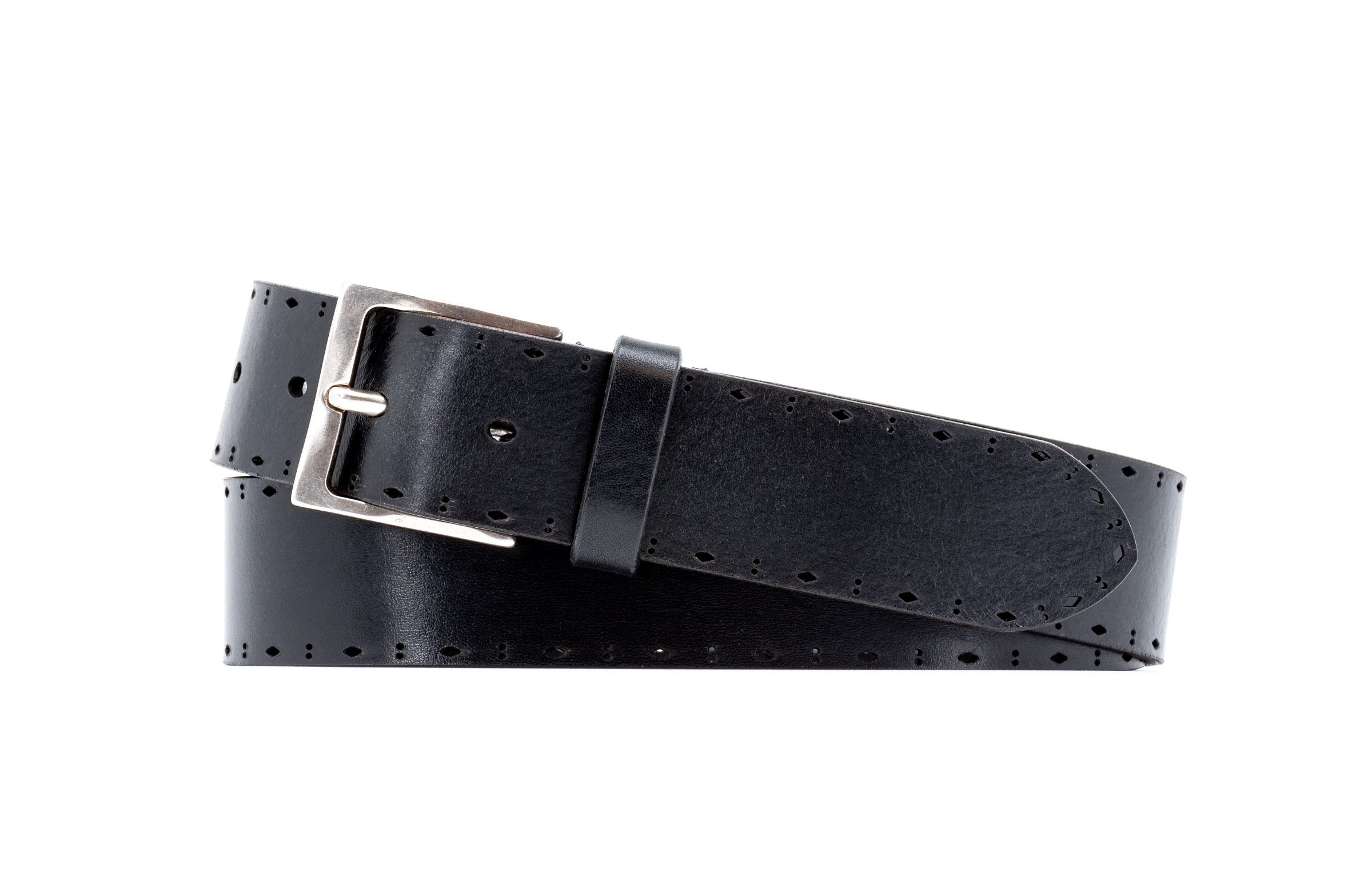 Hayden Italian Bridle Leather Belt - Black