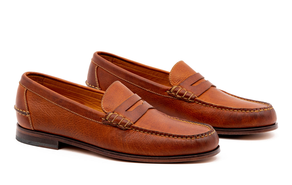 Martin Dingman All American Penny Loafer in Chestnut