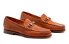 All American Oiled Saddle Leather Horse Bit Loafers - Chestnut