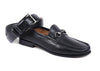 Addison Dress Calf Leather Horse Bit Loafers - Black - with belt