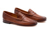 Maxwell Hand Finished Sheep Skin Leather Penny Loafers - Whiskey