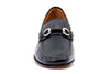 Maxwell Hand Finished Sheep Skin Leather Horse Bit Loafers - Black - Front