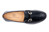 Maxwell Hand Finished Sheep Skin Leather Horse Bit Loafers - Black - Insole