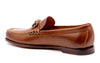 Old Row Oiled Saddle Leather Horse Bit Loafers - Cigar - Back