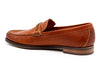 Montgomery Oiled Saddle Leather Braided Knot Loafers - Chestnut
