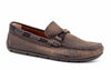 Bermuda Hand Buffed Pebble Grain Leather Braided Bit Loafers - Old Clay