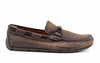 Bermuda Hand Buffed Pebble Grain Leather Braided Bit Loafers - Old Clay