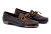 Bill Camp Moc Oiled Saddle Leather Bow Tie Loafers - Walnut