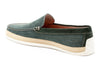 Watercolor Washed Canvas Venetian Loafers - Palm