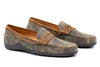Bill Water Repellent Suede Leather Penny Loafers - Camo