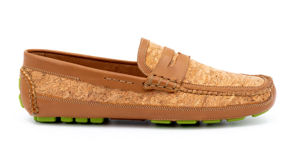 Monte Carlo Water Repellent Cork Penny Driving Loafers - Cork