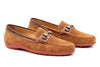 Bill Water Repellent Suede Leather Horse Bit Loafers - French Roast