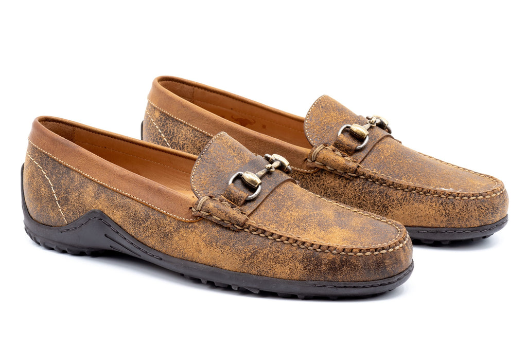 Bill Water Buffalo Horse Bit Loafers - Old Wood