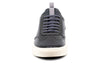 David Pebble Grain Leather Sneakers - Graphite - Front