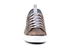 Cameron Hand Buffed Pebble Grain Leather Sneakers - Old Clay - Front