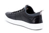 Cameron Hand Finished Sheep Skin Leather Sneakers - Black - Back