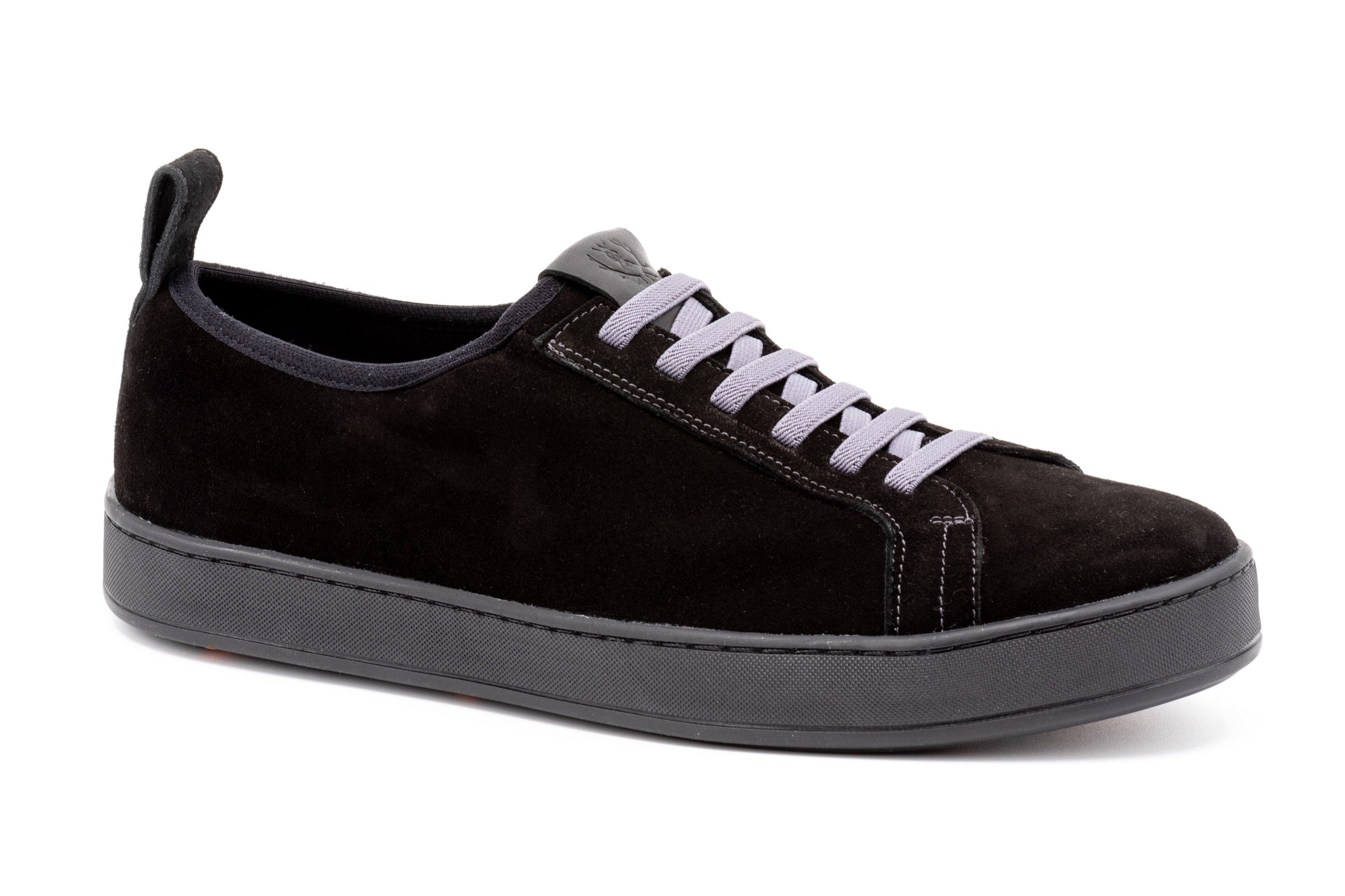 MD Signature Sheep Skin Water Repellent Suede Leather Sneakers Black | Martin Dingman