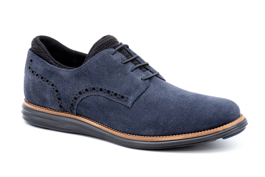 Countryaire Water Repellent Suede Leather Plain Toe - Midnight - Side