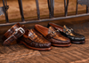 Jacob Genuine American Alligator Leather Penny Loafers - Antique Chestnut