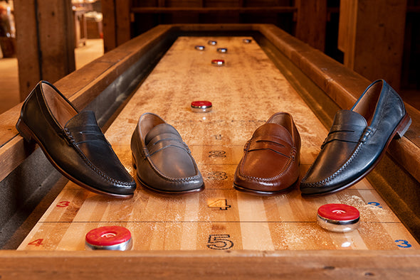 Maxwell Hand Finished Sheep Skin Leather Penny Loafers 