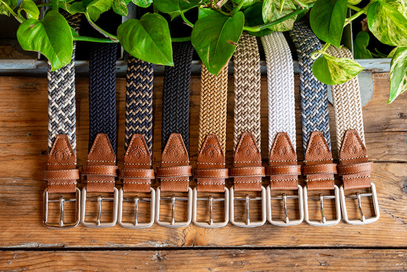 Newport Woven Italian Rayon Elastic Belt