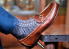 Old Row Oiled Saddle Leather Horse Bit Loafers - Cigar