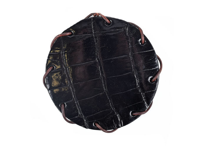 Coasters Geninue American Alligator Leather (4 pack) - Black