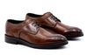 CAMPANIA ITALIAN CALF LEATHER BROGUE - BOURBON