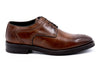 CAMPANIA ITALIAN CALF LEATHER BROGUE - BOURBON