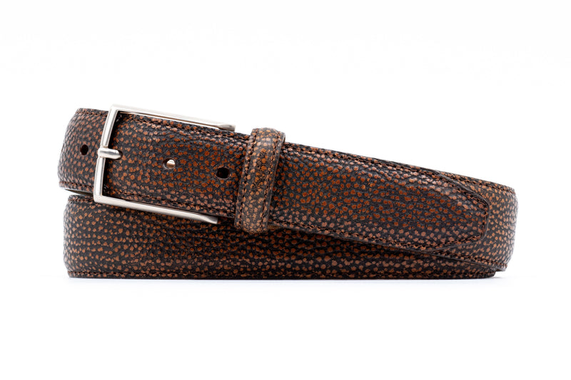 Hayward Antique Finish Royal Bull Hide Leather Belt - Black Oak