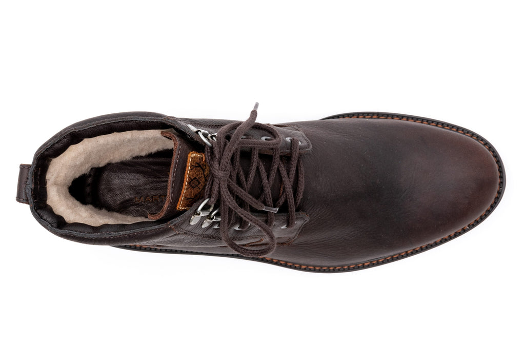 Bad Weather Saddle Leather Boots - Walnut - insole