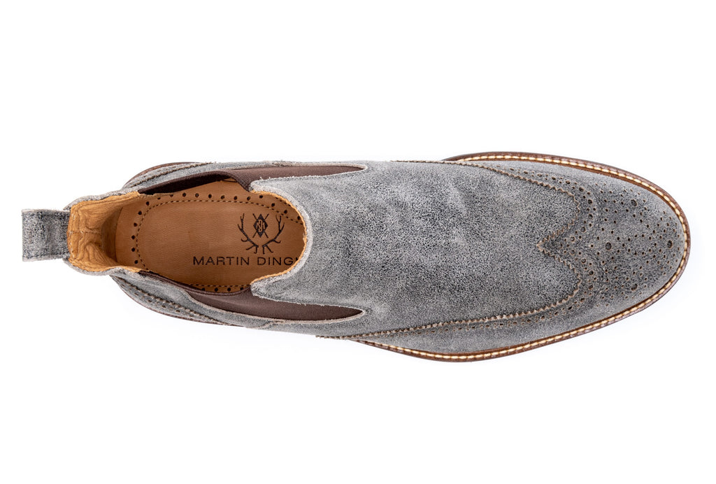 Blue Ridge Suede Chelsea Boots - Stormy Grey - insole