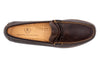 MONTGOMERY SADDLE LEATHER BRAIDED KNOT LOAFERS - WALNUT - insole