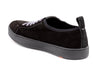 MD SIGNATURE SHEEP SKIN SUEDE SNEAKERS - BLACK - back