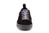 MD SIGNATURE SHEEP SKIN SUEDE SNEAKERS - BLACK - front