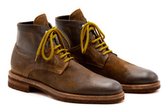 Napoli Italian Suede Leather Boots - Snuff