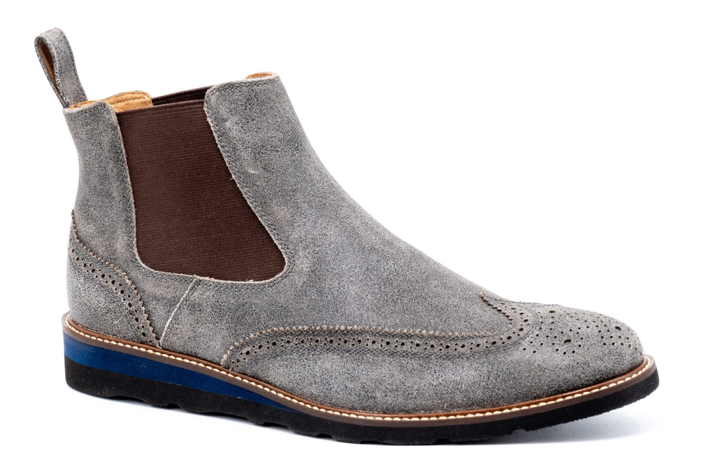 Blue Ridge Suede Chelsea Boots - Stormy Grey - side