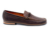 MONTGOMERY SADDLE LEATHER BRAIDED KNOT LOAFERS - WALNUT - side