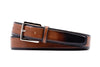 Tuscan Dress Hand Finished Italian Saddle Leather Belt - Luggage